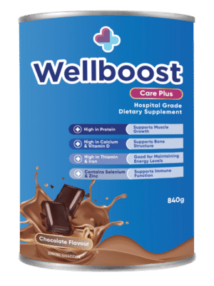 Wellboost-Care-Plus-Chocolate 840g Hosptial Grade Dietary Supplement