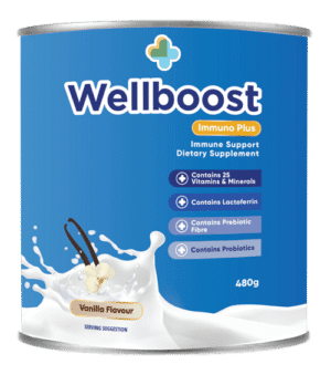 Wellboost-Immuno-Plus-Vanilla 480g Immune Support Dietary Supplement