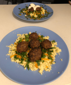 Moroccan Meatballs with cousous